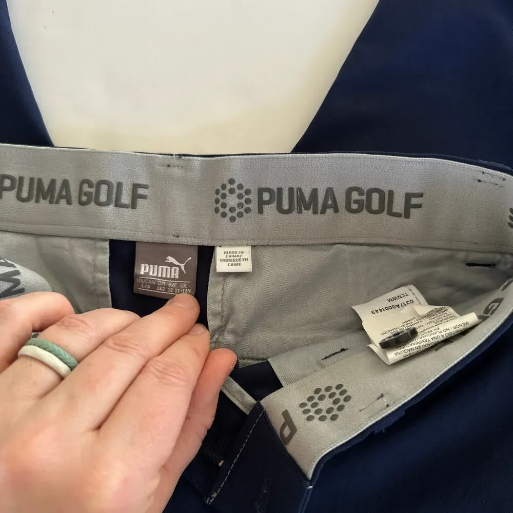 Puma Golf Youth Large Blue Athletic Jogger Pants